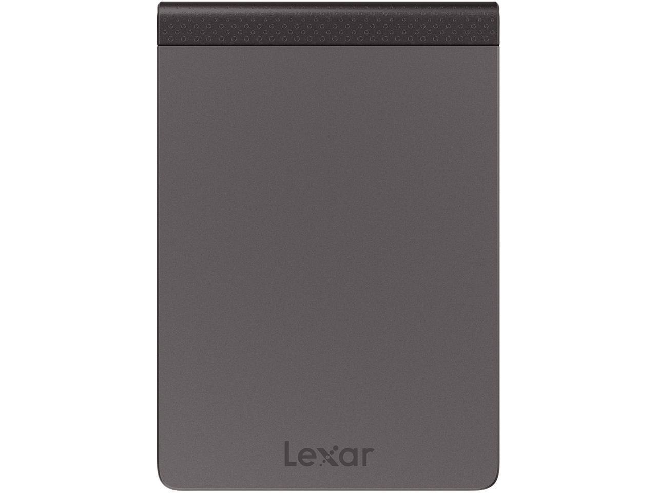 Lexar Media Lexar SL200 - Solid State Drive - Encrypted - 512 GB - External (Portable) - Usb 3.1 (Usb-C Connector) - 256-Bit Aes - Gray