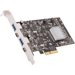 Rosewill RC-20002 4 Ports Pci Express Expansion Card/Adapter 10Gbps Pci Express 2.0 X4 (5.0 GT/s) 2 X Usb 3.2 Gen 2 Type-C Female Ports 
2 X Usb 3.2 Gen 2 Type-A Female Ports