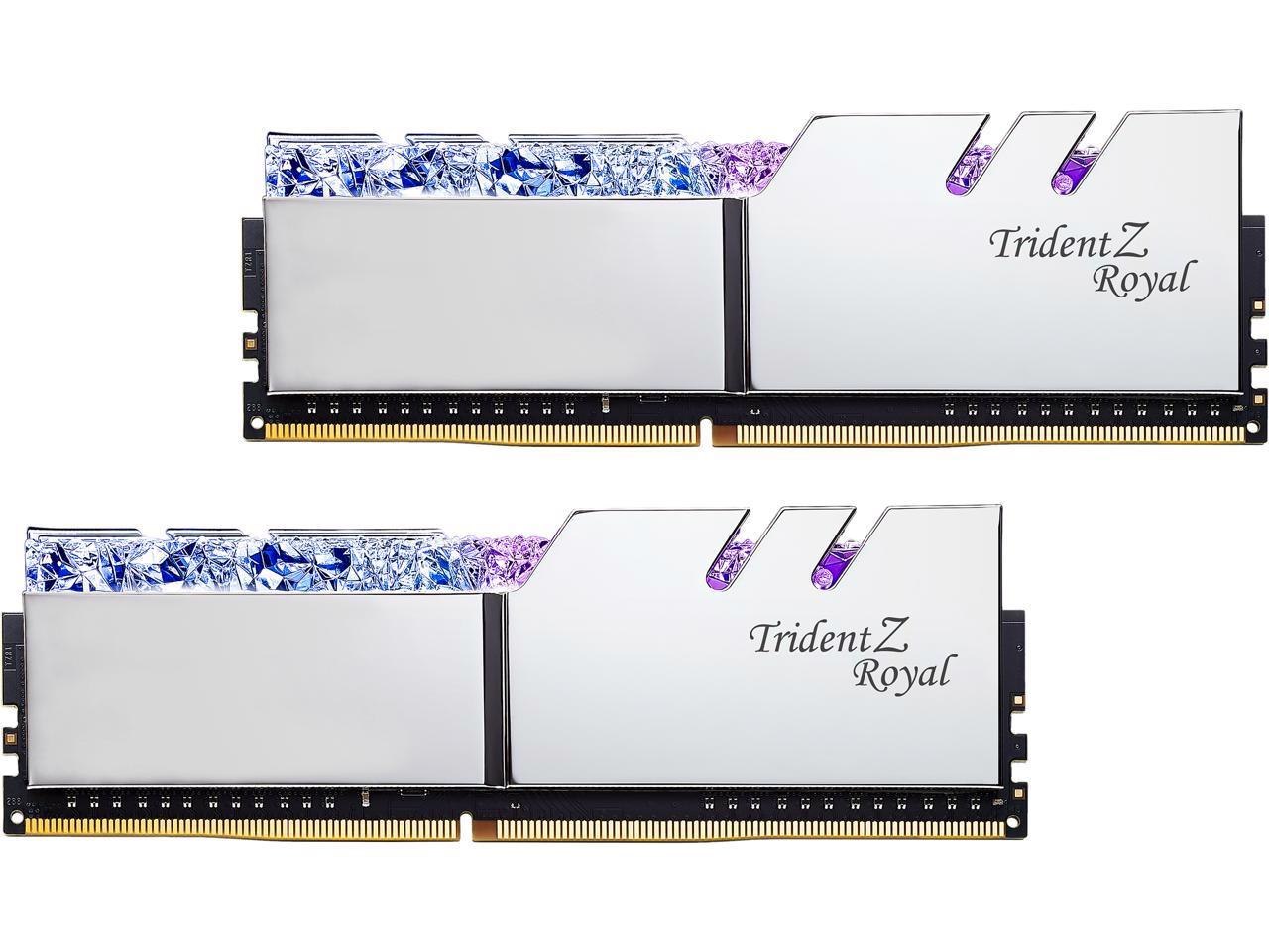 G.Skill Trident Z Royal Series 16GB (2 X 8GB) 288-Pin DDR4 Sdram DDR4 3600 (PC4 28800) Desktop Memory Model F4-3600C16D-16GTRSC