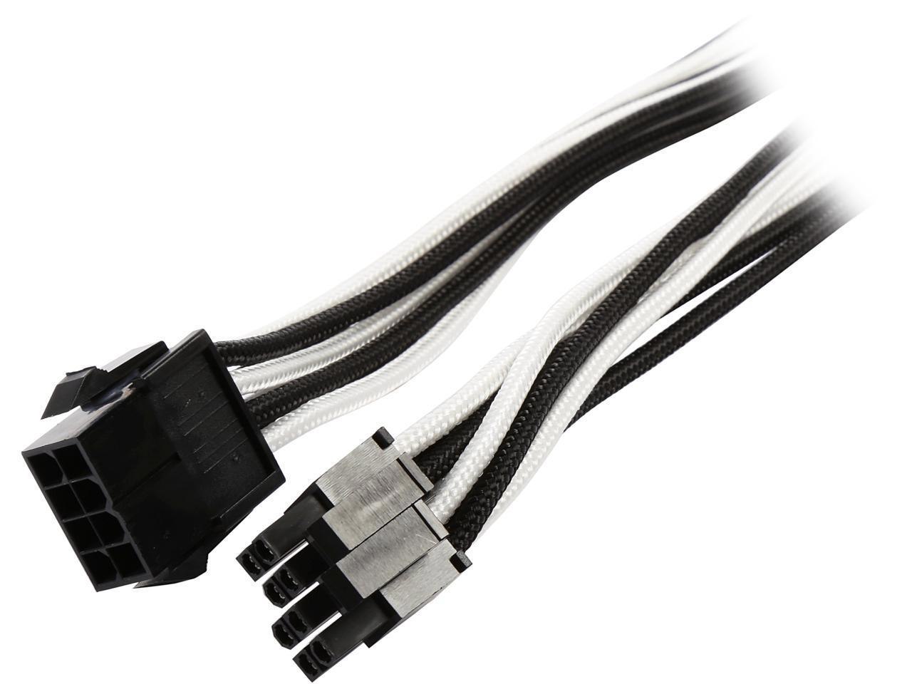 Phanteks PH-CB8P_BW 8 To 8 (4+4 )Pin M/B Extension Cable 500MM Length