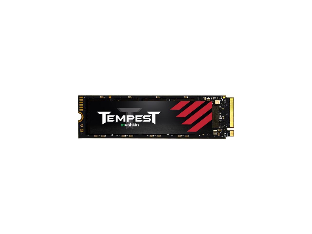 Mushkin Enhanced Tempest M.2 2280 512GB PCIe Gen3 X4 NVMe 1.4 3D Nand Internal Solid State Drive (SSD) MKNSSDTS512GB-D8