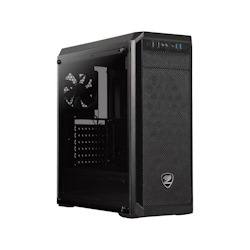 Cougar MX330-G Mid Tower Case With Full Tempered Glass Window And Usb 3.0