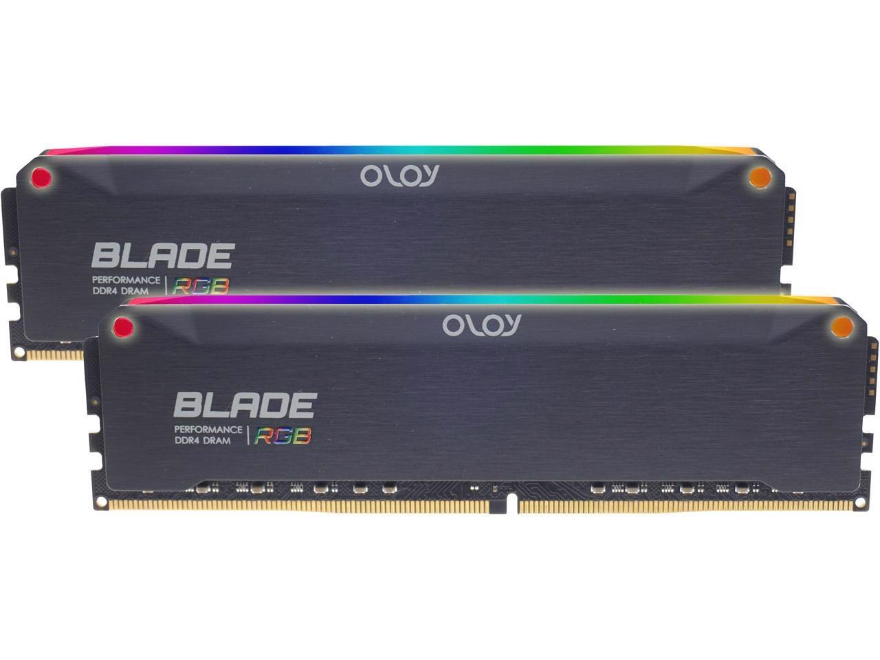OLOy Blade RGB 32GB (2 X 16GB) 288-Pin DDR4 Sdram DDR4 3600 (PC4 28800) Desktop Memory Model Nd4u1636181drkde