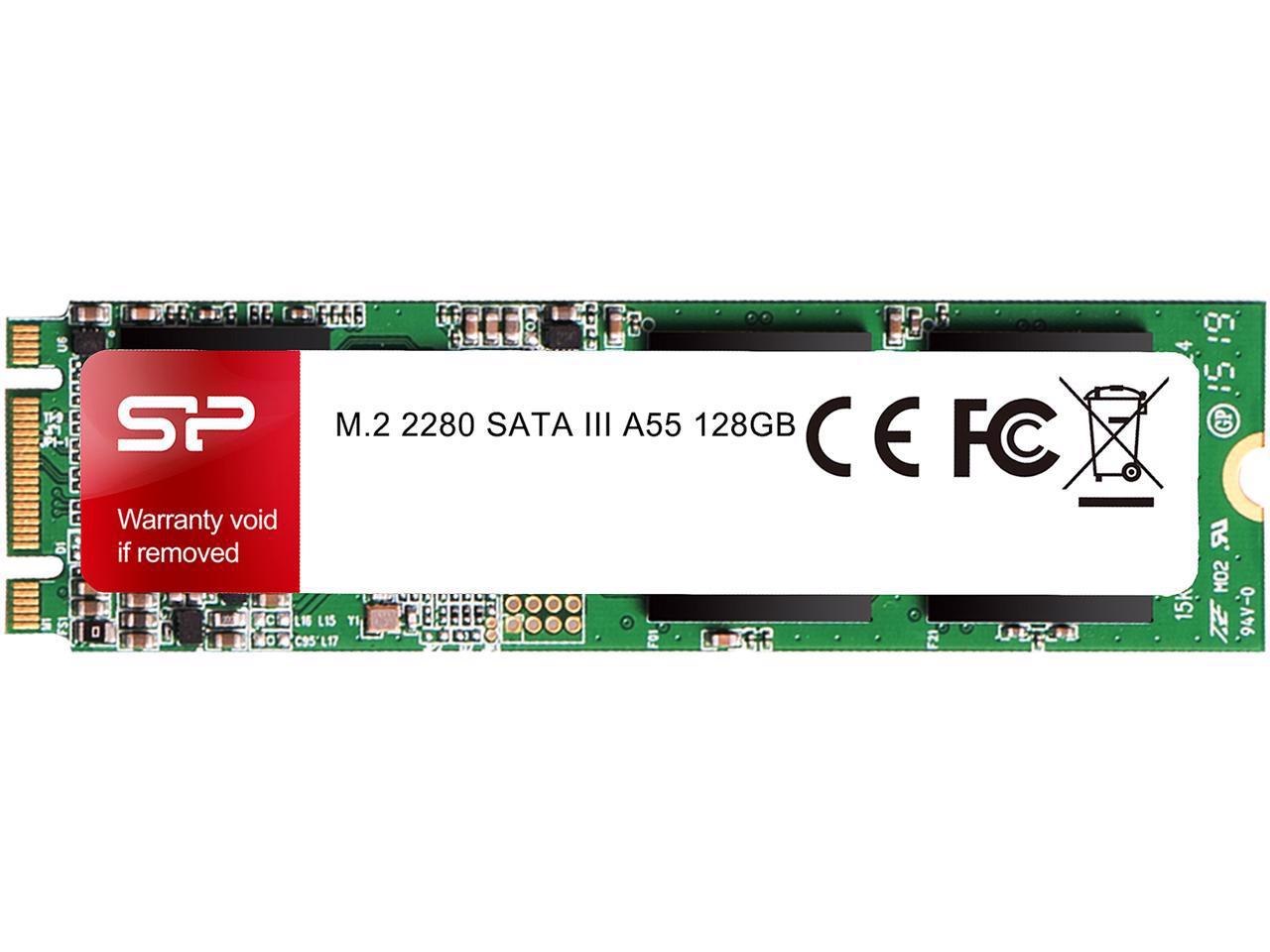 Silicon Power Ace A55 M.2 2280 128GB Sata Iii 3D Nand Internal Solid State Drive (SSD) Sp128gbss3a55m28
