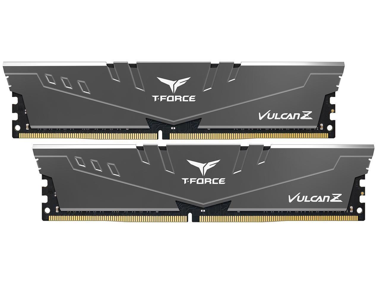 Team T-Force Vulcan Z 64GB (2 X 32GB) 288-Pin DDR4 Sdram DDR4 3200 (PC4 25600) Intel XMP 2.0 Desktop Memory Model TLZGD464G3200HC16CDC01