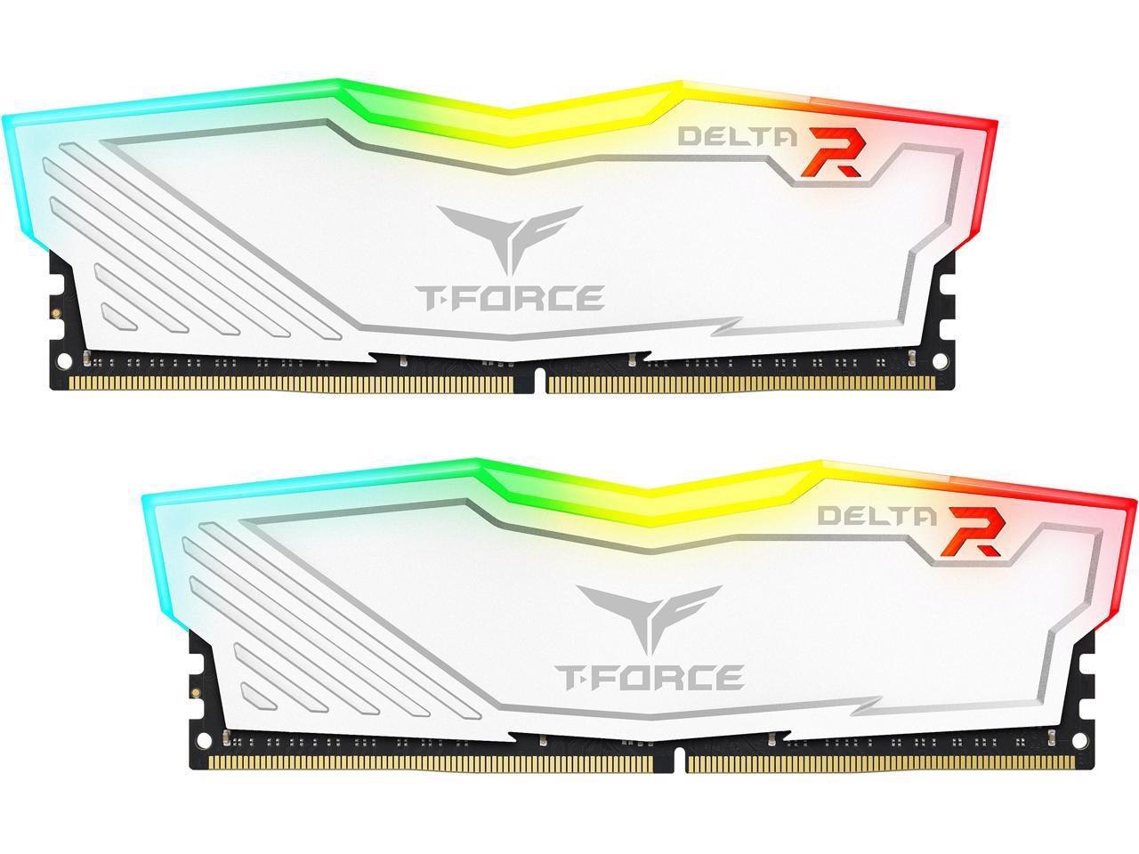 Team T-Force Delta RGB 64GB (2 X 32GB) 288-Pin DDR4 Sdram DDR4 3200 (PC4 25600) Intel XMP 2.0 Desktop Memory Model TF4D464G3200HC16CDC01