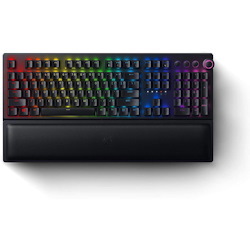 Razer BlackWidow V3 Pro Mechanical Wireless Gaming Keyboard: Green Mechanical Switches - Tactile & Clicky - Chroma RGB Lighting - Doubleshot Abs Keycaps - Transparent Switch Housing - Bluetooth/2.4GHz