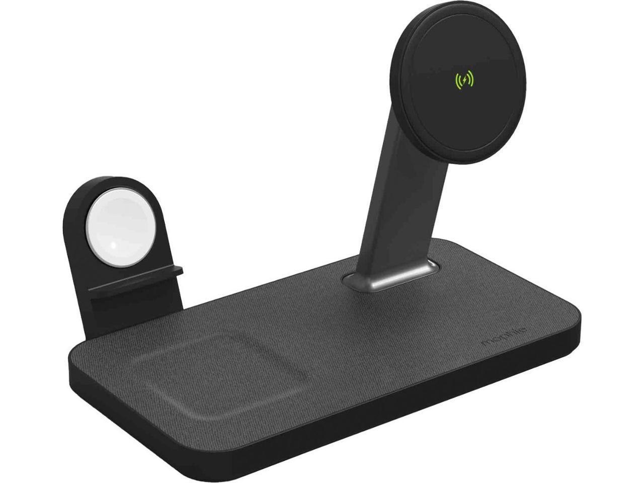 Mophie Snap+ 3-In-1 Wireless Charging Stand W/ Magsafe Compatibility - Black 401309755