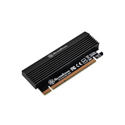 SilverStone M.2 NVMe SSD To PCIe Gen 3 X16 With Heatsink And Thermal Pad Adapter Card