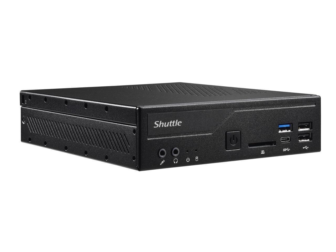 Shuttle XPC Slim DH410S Mini Barebone PC Intel H410 Support 65W Comet Lake Lga1200 Cpu No Ram No HDD/SSD No Cpu No Os (Vesa Mount Included)