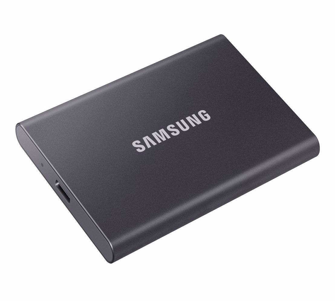 Samsung T7 1TB Portable Usb-C SSD, Up To 1050MBs R/W, Gray, Usb-C, 3YR WTY