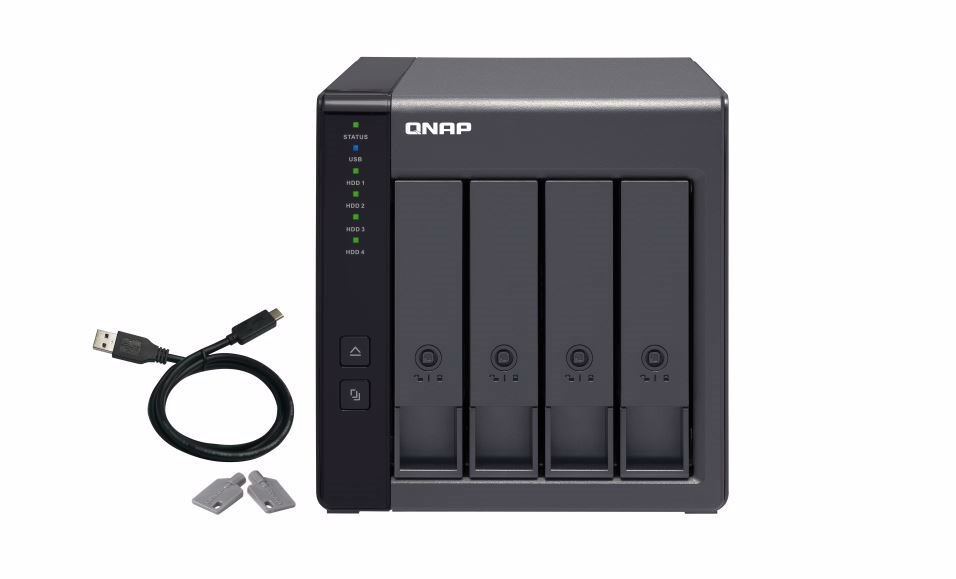 Qnap 4-Bay Das Expansion Unit (No Disk), Sata Usb-C(1), TWR, 2YR WTY