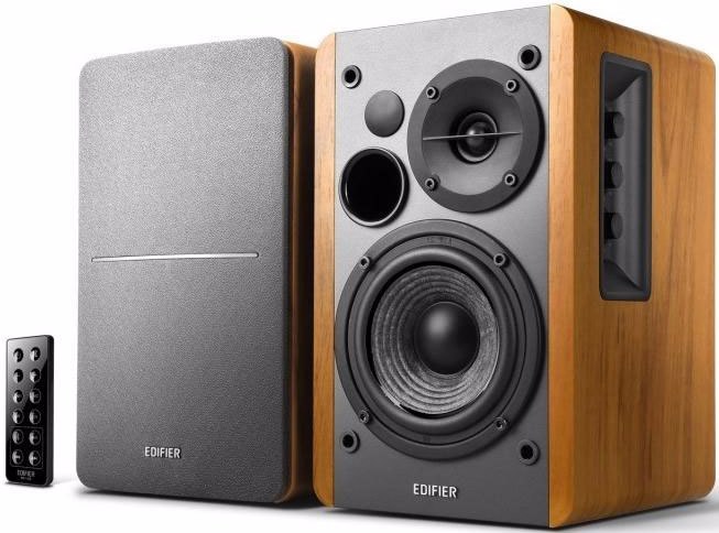 Edifier !Stortage Edifier R1280DB - 2.0 Lifestyle Bookshelf Bluetooth Studio Speakers Brown - 3.5MM AUX/RCA/BT/Optical/Coaxial Connection/Wireless Remote