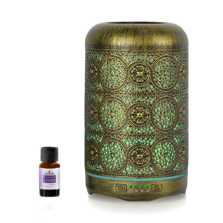 Mbeat® Activiva Metal Essential Oil And Aroma Diffuser-Vintage Gold  -260ML