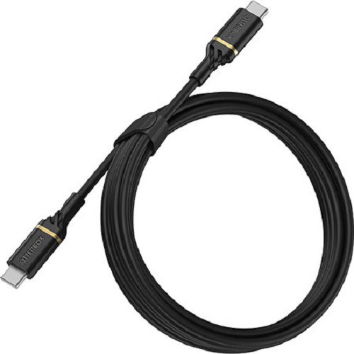 OtterBox Usb-C To Usb-C Fast Charge Cable - Black Shimmer - Durable, Trusted And Built To Last