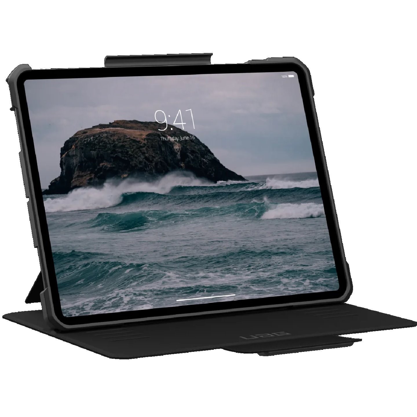Uag Metropolis Se Apple iPad Pro 12.9' 2024 Case - Black (124476114040), Drop+ Military Standard, Adjustable Stand, Soft Impact-Resistant Core