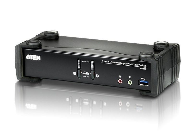 Aten 2 Port Usb 3.0 4K DisplayPort KVMP Switch. Support 4096 X 2160 @ 60Hz