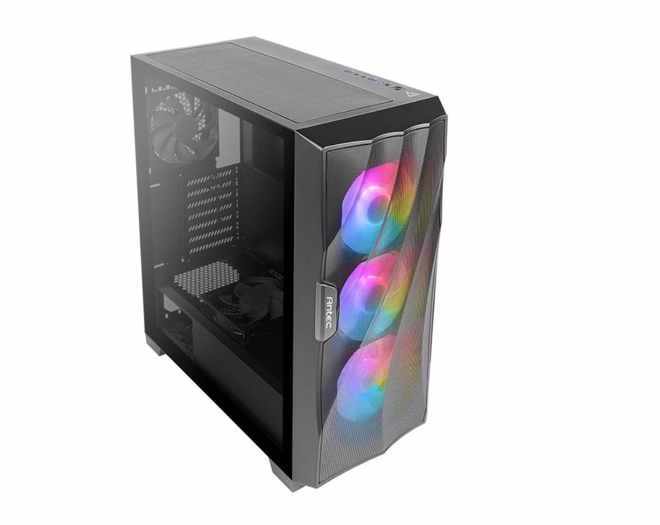 Antec DF700 Flux Wave Mesh Front, Thermal Performance Tempered Glass With 3X Argb Fan Front, 1X Rear, 1X Psu Shell (Reverse Fan Blade) Atx Gaming Case