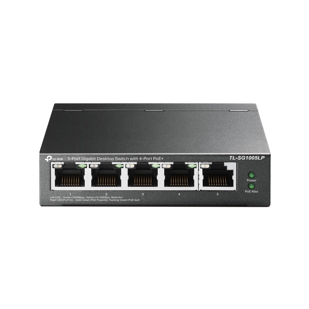 TP-Link TL-SG1005LP | 5 Port Gigabit Desktop Switch With 4 Port PoE