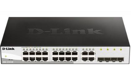 D-Link | DGS-1210-20 | 20 Port Gigabit Smart Managed Switch With 20 RJ45 And 4 SFP (Combo) Ports