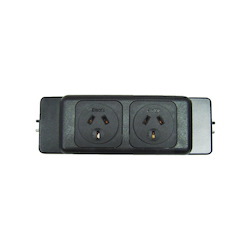 Elsafe Oe Elsafe: PB Series 2 Gpo Black Frame And Faceplates