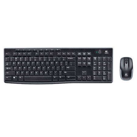 Logitech MK270R Wireless Keyboard And Mouse Combo 2.4GHz Wireless Compact Long Battery Life 8 Shortcut Keys ~KBLT-MK235