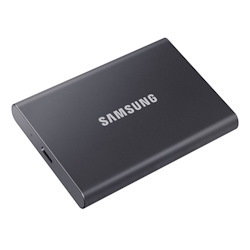 Samsung T7 Touch 2TB Portable Usb-C SSD, Up To 1050MBs R/W, Gray, Usb-C, 3YR WTY