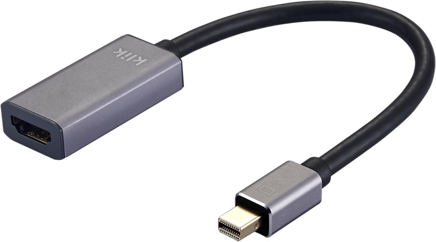 Klik 20CM Mini DisplayPort Male To Hdmi 4K2K Adapter