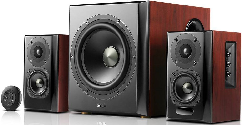 Edifier S350DB 2.1 Bluetooth Multimedia Speakers w/Subwoofer - 3.5mm/Optical/BT Remote Control