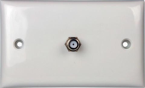 4Cabling Wall Plate With Single F-Type Connector