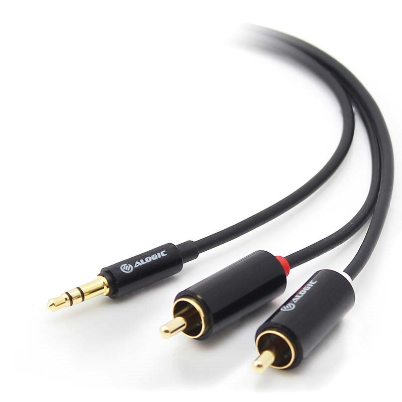 Alogic Premium 3M 3.5MM Stereo Audio To 2 X Rca Stereo Male Cable (1) Male To (2) Male