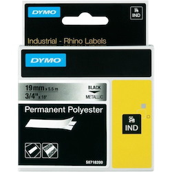 Dymo Rhino Metallized Permanent Label, 19MM