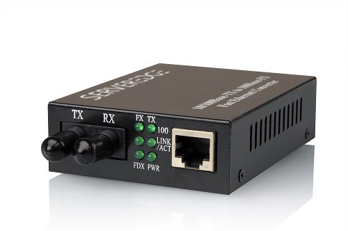 Alogic Serveredge 10/100Base-TX To 100Base-FX Multimode ST Fibre Media Converter (2KM)