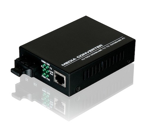 Alogic Serveredge 10/100/1000Base-TX To 1000Base-FX Singlemode SC Fibre Media Converter (60Km)