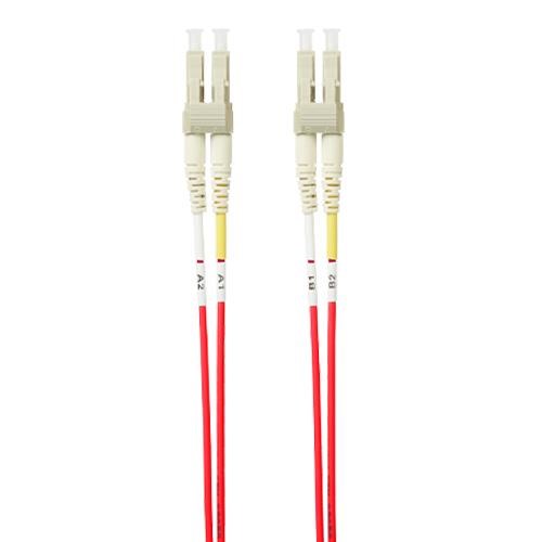 4Cabling 2M LC-LC Om4 Multimode Fibre Optic Patch Cable: Red