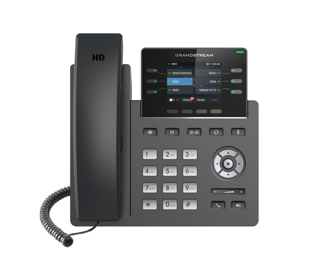 Grandstream GXP2135 HD PoE Ip Phone 320X240 Colour LCD, 3 Sip Lines, Dual GbE, 4 Program Keys, 24 BLF Keys