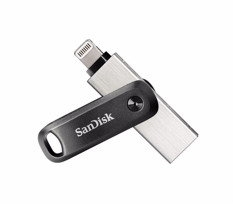 SanDisk iXpand Flash Drive Go, Sdix60n 128GB, Black, Ios, Usb 3.0, 2Y