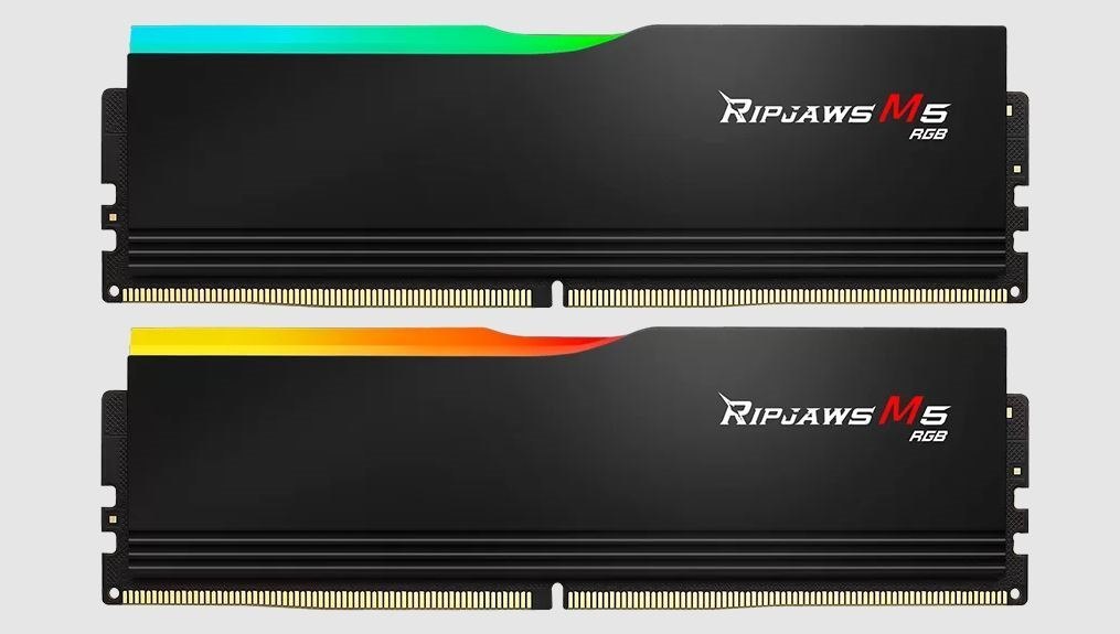 G.SKILL Ripjaws M5 RGB RAM Module for Desktop PC, Motherboard - 32 GB (2 x 16GB) - RGB - DDR5-6000/PC5-48000 DDR5 SDRAM - 6000 MHz - CL36 - 1.25 V