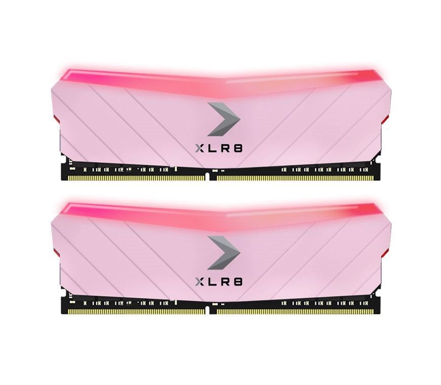 PNY XLR8 16GB (2x8GB) DDR4 Udimm 4600Mhz RGB CL19 1.5V Pink Heat Spreader Gaming Desktop PC Memory