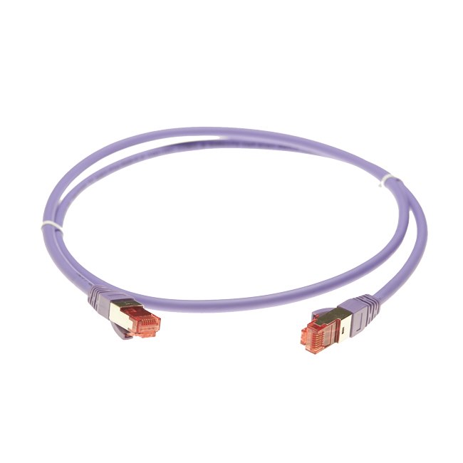 4Cabling 30M Cat 6A S/FTP LSZH Ethernet Network Cable. Purple