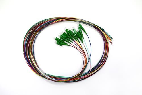 4Cabling Fibre Pigtail Lc/Apc Os2 / Os1 Singlemode 2M - 12 Pack Rainbow