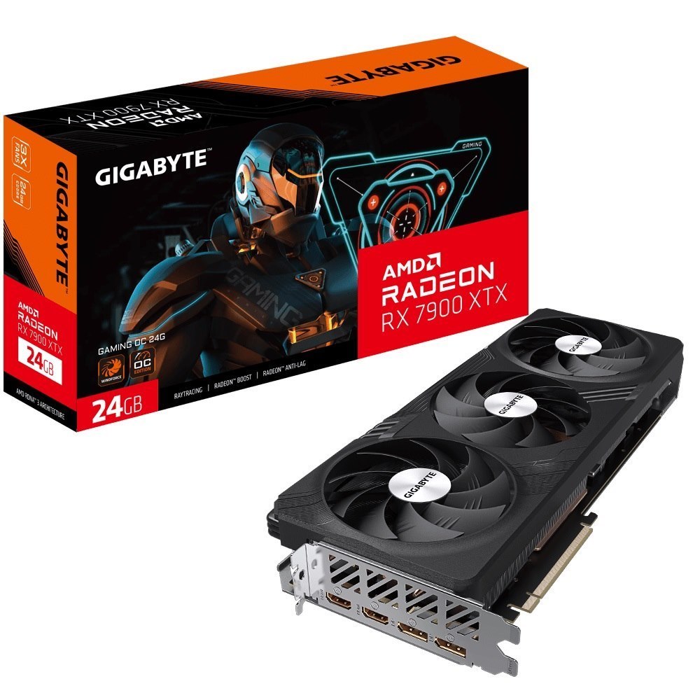 Gigabyte Radeon RX 7900 XTX, PCIex4, 24GB GDDR6, 2xDP, 2xHDMI, Gaming Oc, 3YR WTY