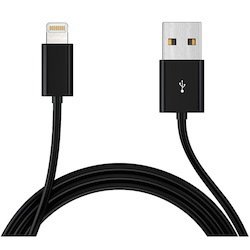 Astrotek 1M Usb Lightning Data SYNC Charger Black Cable For iPhone 6S 6 Plus 5 5S iPad Air Mini iPod
