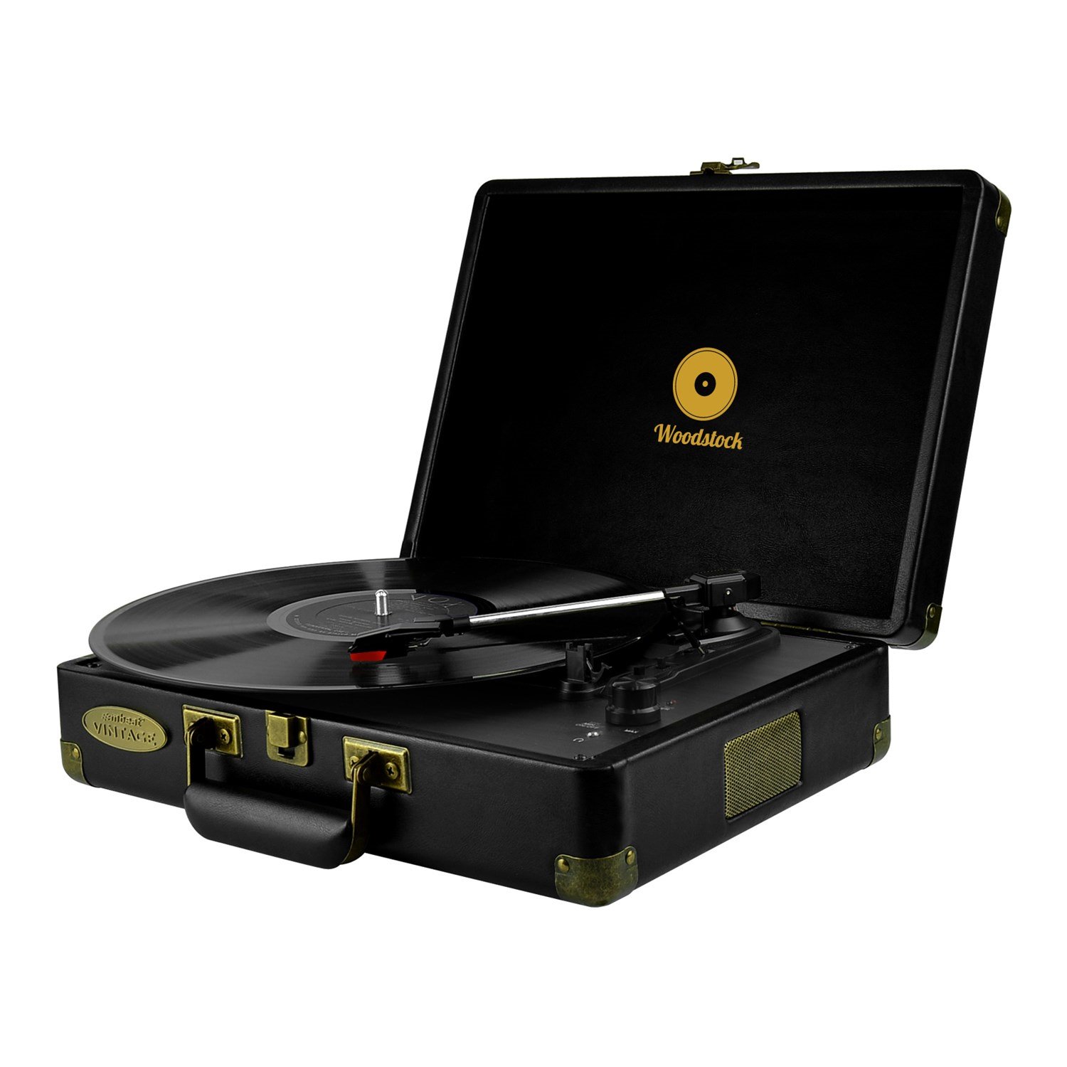 Mbeat Woodstock Retro Turntable - Black