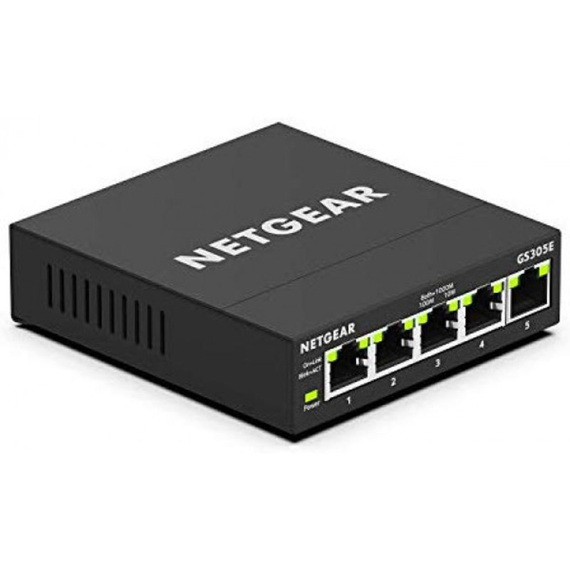 Netgear Gs305e 5-Port Gigabit Ethernet Plus Switch