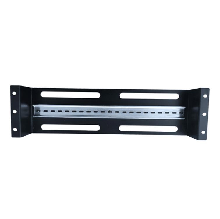 LDR Rackmount Din Rail, Black Metal Construction, 35MM International Din Rail