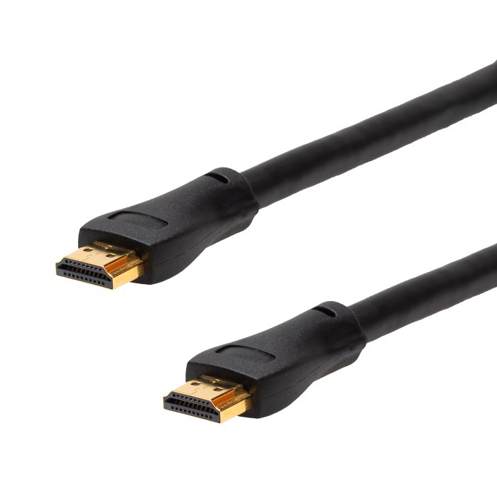 4Cabling 15M Hdmi 2.0 High Speed Cable W/ Ethernet Channel With Repeater. 4K @60Hz. Black