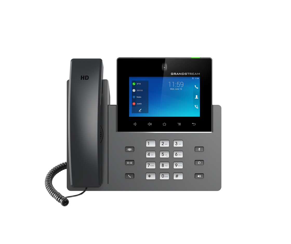 Grandstream GXV3350 16 Line Android Ip Phone, 1280 X 800 Colour HD Touch Screen, Dual Gig Ports, Bluetooth, WiFi, USb, Hdmi,