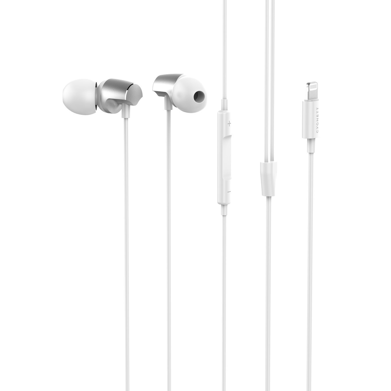 Cygnett Essential Lightning Earphones - White