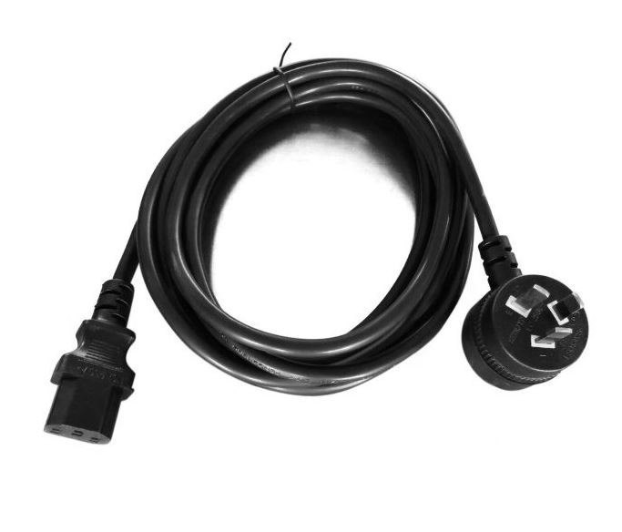 8Ware Au Power Cable 3M - Male Wall 240V PC To Female Power Socket 3Pin To Iec 320-C13 For Notebook/AC Adapter Iec 3M Power Cable With Piggy Back